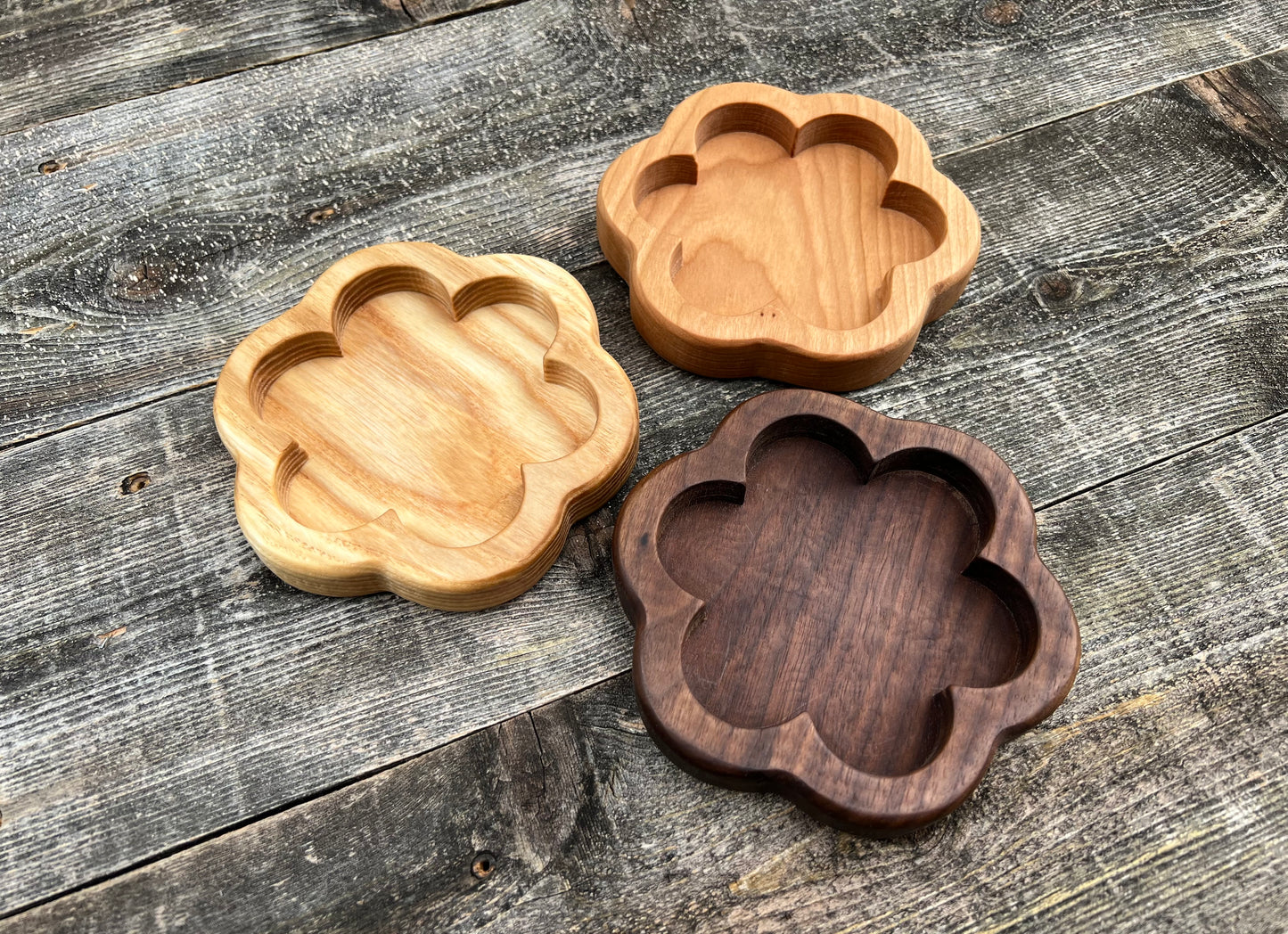 Flower Ring Dish, Catchall Tray, Ring Dish, Jewelry Tray, Earring Tray, Valet Tray, Trinket Tray, Everyday Carry Tray, EDC Tray