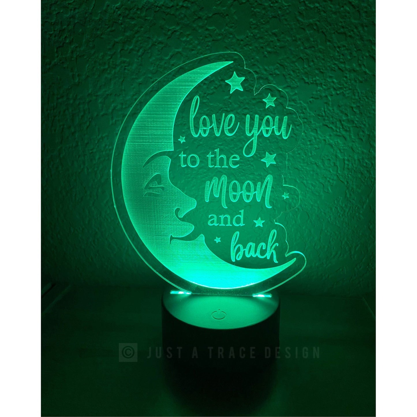 Love You To The Moon And Back Night Light, Acrylic Night Light, Kids Night Light, Love Nightlight, Moon Nightlight