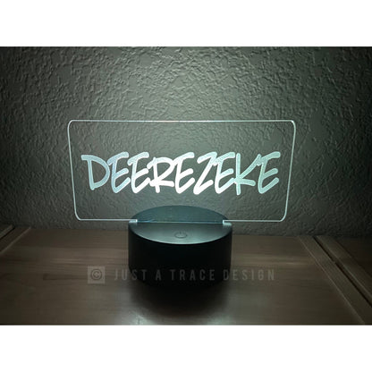 Personalized Gamer Tag Name Sign, Gamertag, Gaming Name LED Night Lamp, Personalized Tag,  Online Gaming, Gametag LED Sign, Gamer Light Sign