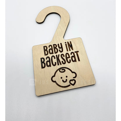 Baby In Backseat Reminder, Hot Car Prevention, New Parent Reminder, Child in Backseat, Car Prevention, Safety Reminder, Rear View Hanger